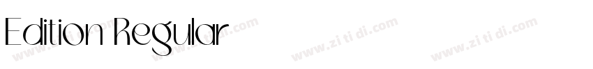 Edition Regular字体转换
